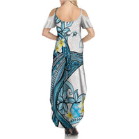 Personalised Aloha Hawaii Kahoolawe Island Family Matching Summer Maxi Dress and Hawaiian Shirt Target Isle Map With Humpback Whale LT14 - Polynesian Pride