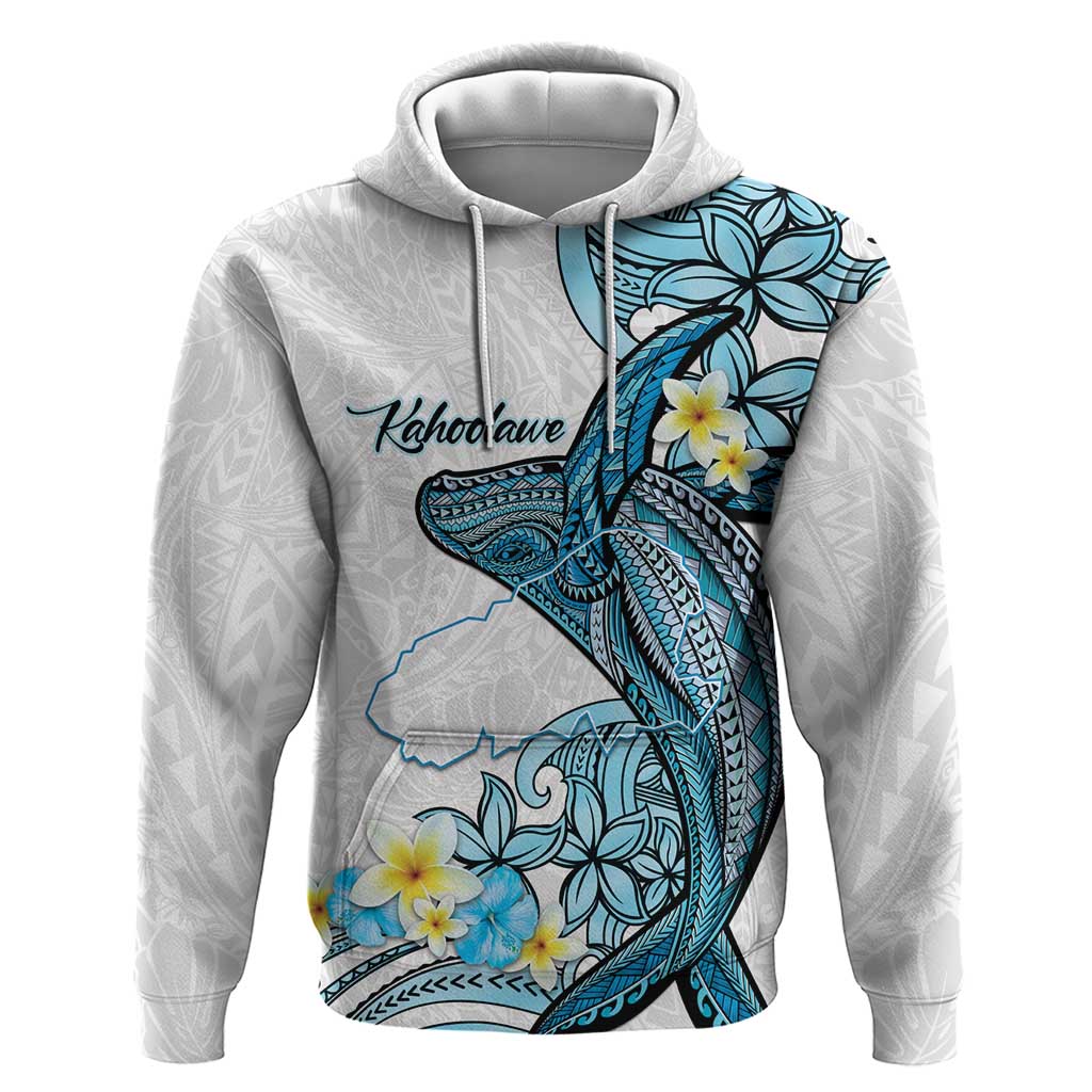 Personalised Aloha Hawaii Kahoolawe Island Hoodie Target Isle Map With Humpback Whale