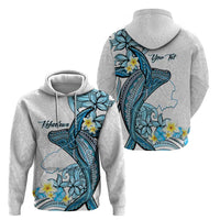 Personalised Aloha Hawaii Kahoolawe Island Hoodie Target Isle Map With Humpback Whale