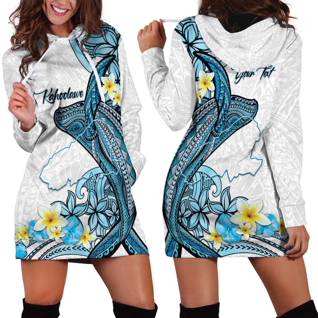 Personalised Aloha Hawaii Kahoolawe Island Hoodie Dress Target Isle Map With Humpback Whale
