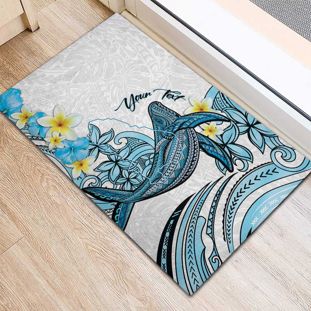 Personalised Aloha Hawaii Kahoolawe Island Rubber Doormat Target Isle Map With Humpback Whale