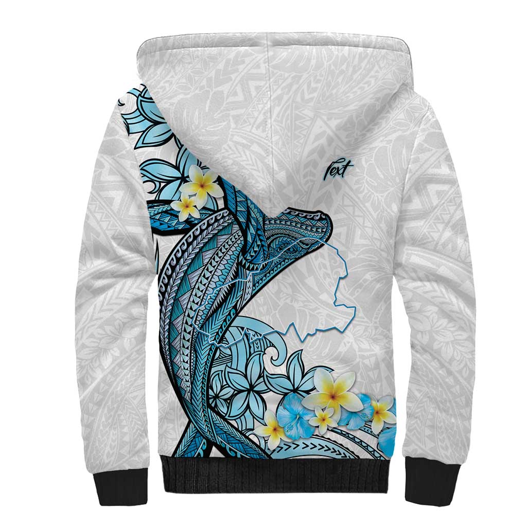 Personalised Aloha Hawaii Kahoolawe Island Sherpa Hoodie Target Isle Map With Humpback Whale