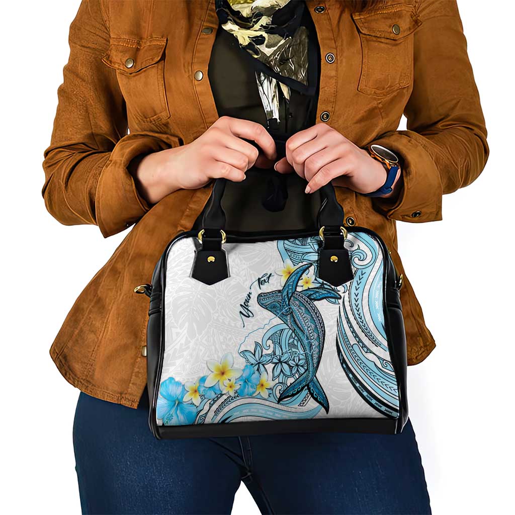 Personalised Aloha Hawaii Kahoolawe Island Shoulder Handbag Target Isle Map With Humpback Whale LT14 - Polynesian Pride