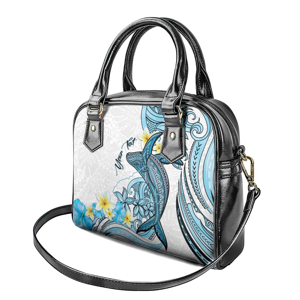 Personalised Aloha Hawaii Kahoolawe Island Shoulder Handbag Target Isle Map With Humpback Whale LT14 - Polynesian Pride