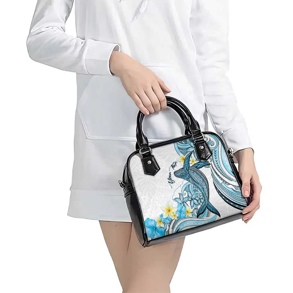 Personalised Aloha Hawaii Kahoolawe Island Shoulder Handbag Target Isle Map With Humpback Whale LT14 - Polynesian Pride
