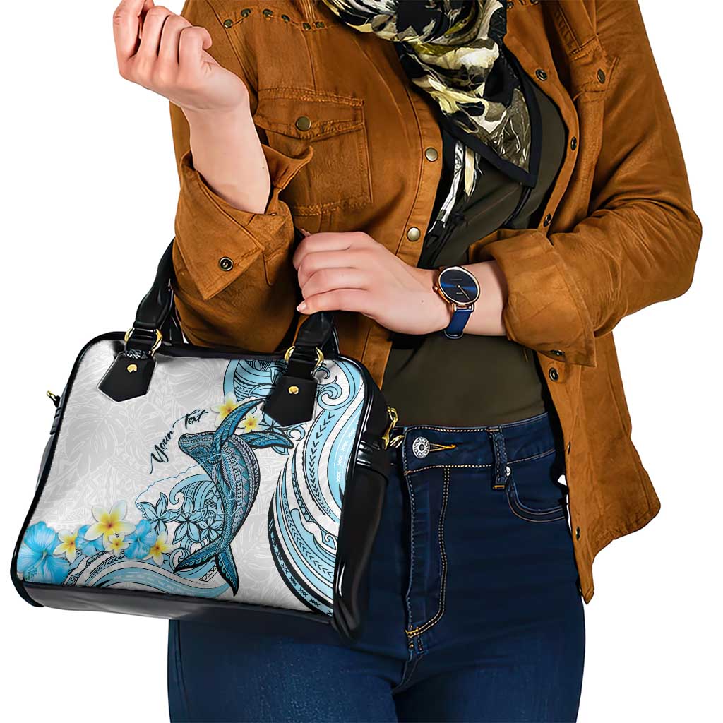 Personalised Aloha Hawaii Kahoolawe Island Shoulder Handbag Target Isle Map With Humpback Whale LT14 - Polynesian Pride