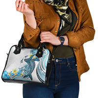 Personalised Aloha Hawaii Kahoolawe Island Shoulder Handbag Target Isle Map With Humpback Whale LT14 - Polynesian Pride