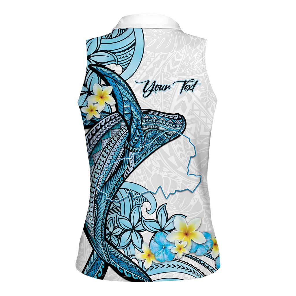 Personalised Aloha Hawaii Kahoolawe Island Women Sleeveless Polo Shirt Target Isle Map With Humpback Whale