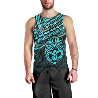 Matariki New Zealand Men Tank Top Maori New Year Tiki Turquoise Version LT14