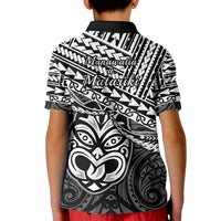 Matariki New Zealand Kid Polo Shirt Maori New Year Tiki Black Version LT14