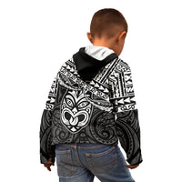 Personalised Matariki New Zealand Kid Hoodie Maori New Year Tiki Black Version LT14