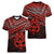 Matariki New Zealand Women V Neck T Shirt Maori New Year Tiki Red Version LT14