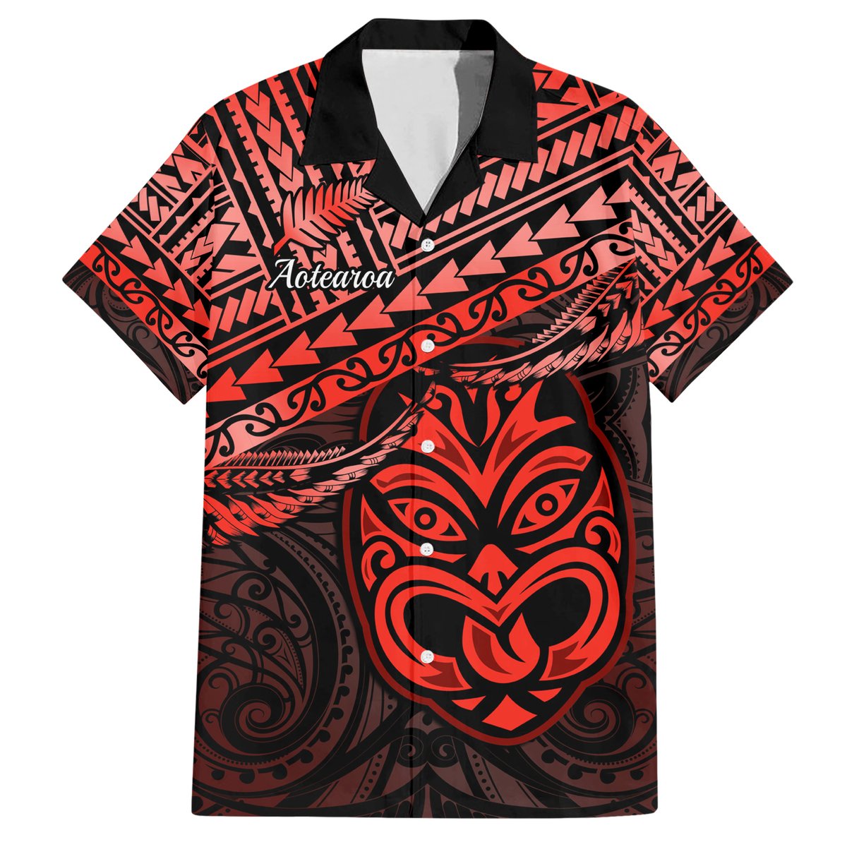 Personalised Matariki New Zealand Hawaiian Shirt Maori New Year Tiki Red Version LT14 Red - Polynesian Pride