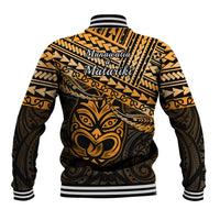Matariki New Zealand Baseball Jacket Maori New Year Tiki Gold Version LT14