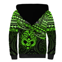Matariki New Zealand Sherpa Hoodie Maori New Year Tiki Green Version LT14
