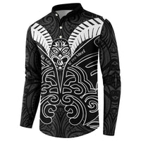 Kia Kaha Te Reo Maori Button Sweatshirt Aotearoa Hei Tiki With Hongi
