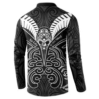 Kia Kaha Te Reo Maori Button Sweatshirt Aotearoa Hei Tiki With Hongi