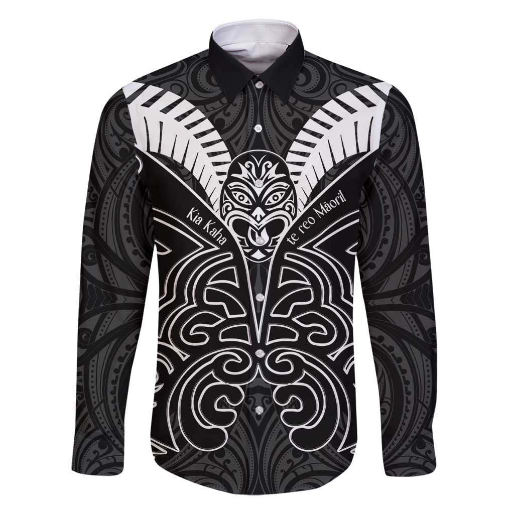 Kia Kaha Te Reo Maori Family Matching Tank Maxi Dress and Hawaiian Shirt Aotearoa Hei Tiki With Hongi