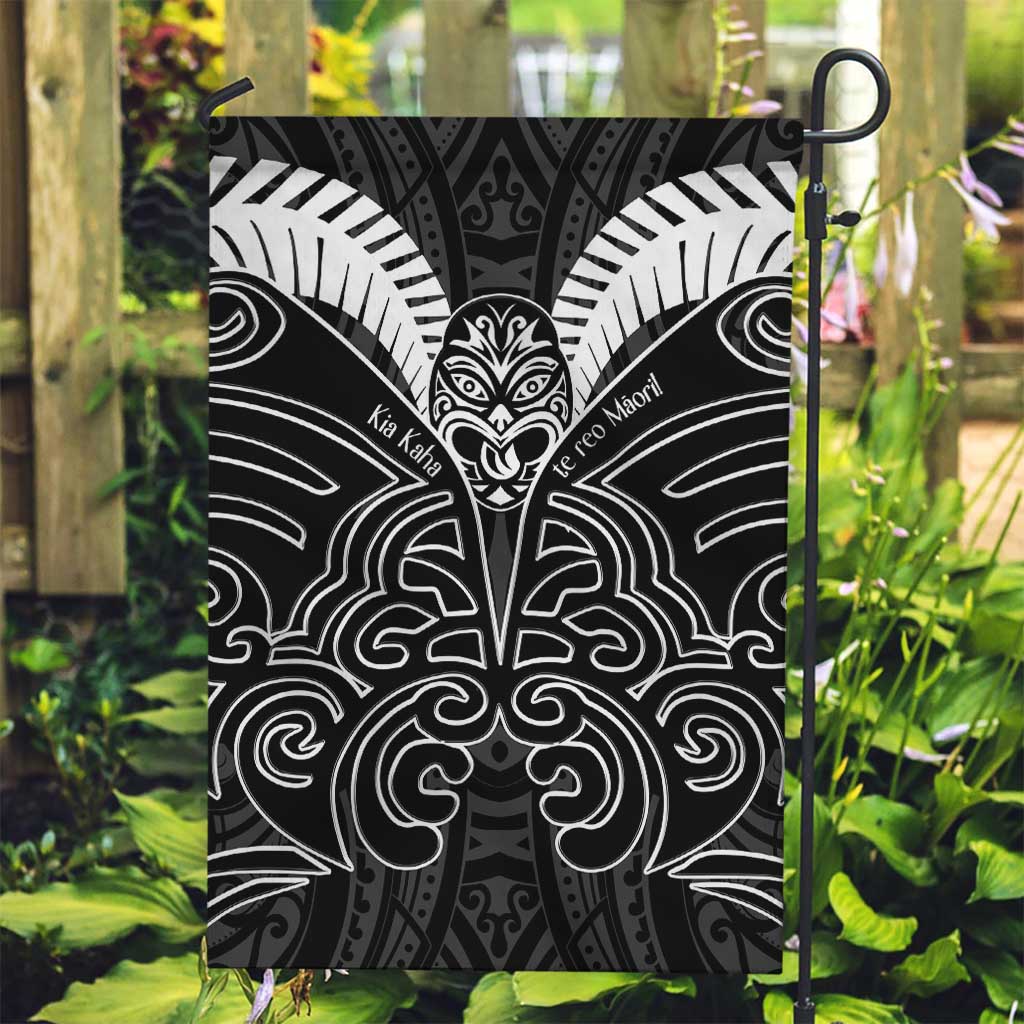 Kia Kaha Te Reo Maori Garden Flag Aotearoa Hei Tiki With Hongi