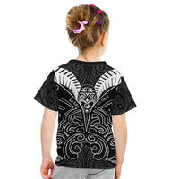 Kia Kaha Te Reo Maori Kid T Shirt Aotearoa Hei Tiki With Hongi