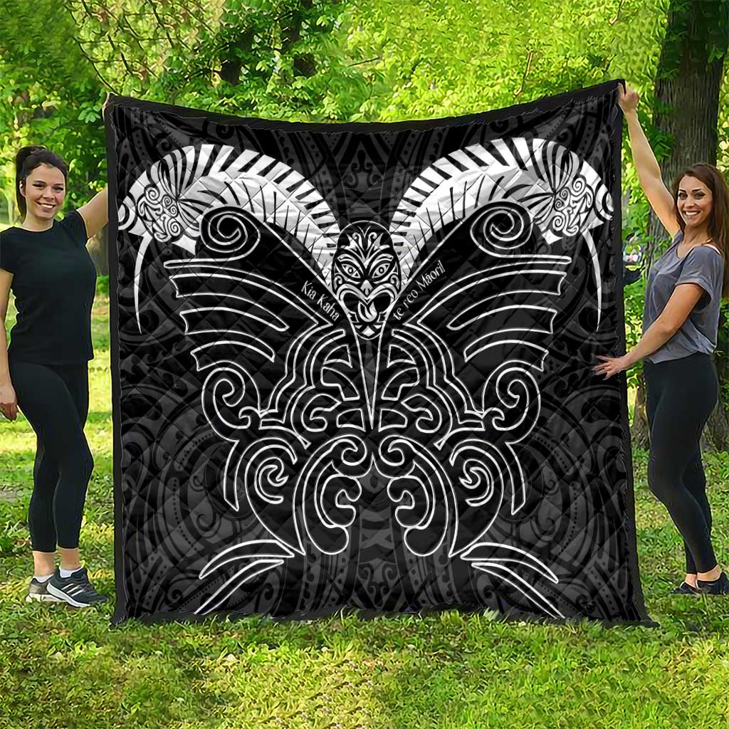 Kia Kaha Te Reo Maori Quilt Aotearoa Hei Tiki With Hongi