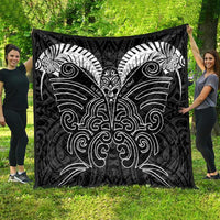 Kia Kaha Te Reo Maori Quilt Aotearoa Hei Tiki With Hongi