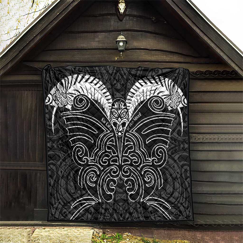 Kia Kaha Te Reo Maori Quilt Aotearoa Hei Tiki With Hongi