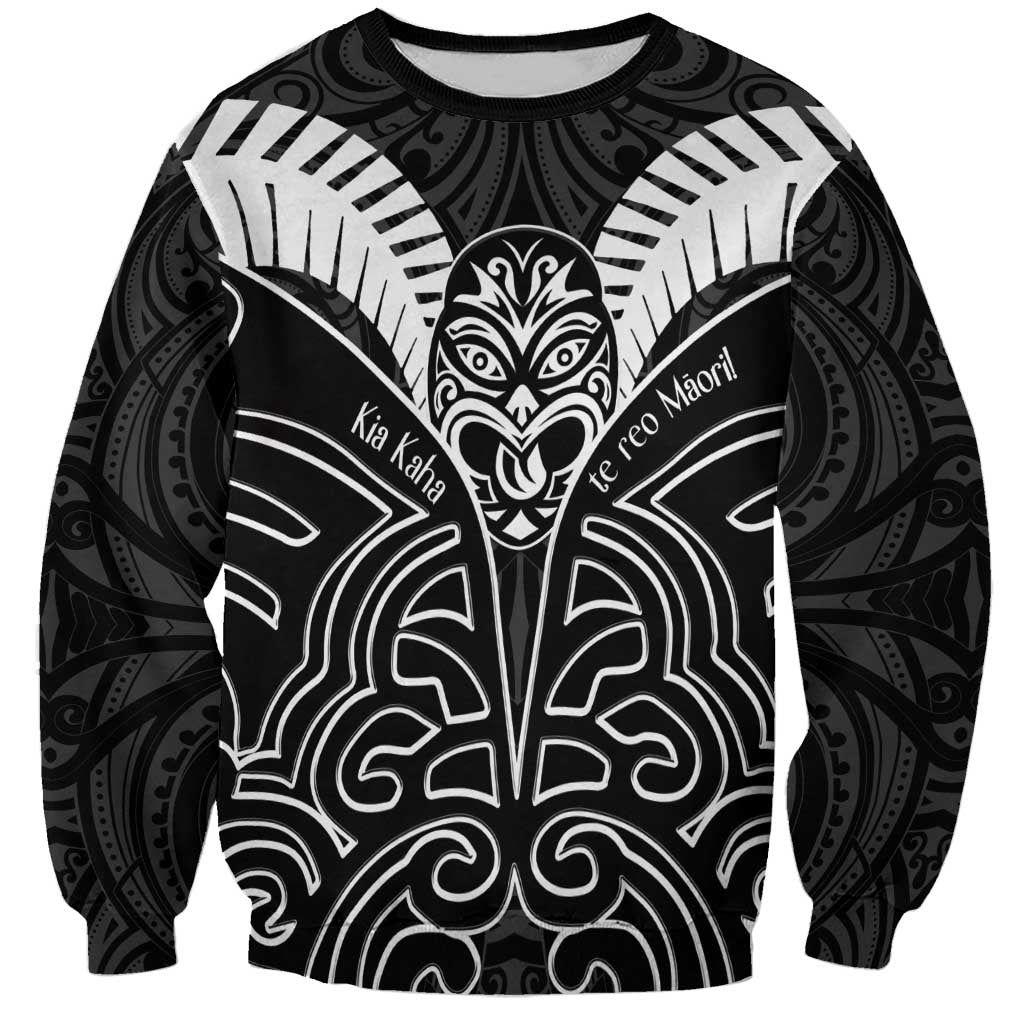Kia Kaha Te Reo Maori Sweatshirt Aotearoa Hei Tiki With Hongi