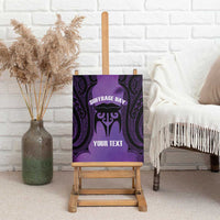Personalised New Zealand Suffrage Day Canvas Wall Art Maori Tattoo Galaxy Vibe - Polynesian Pride