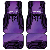 Personalised New Zealand Suffrage Day Car Mats Maori Tattoo Galaxy Vibe - Polynesian Pride