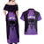 Personalised New Zealand Suffrage Day Couples Matching Off Shoulder Maxi Dress and Hawaiian Shirt Maori Tattoo Galaxy Vibe - Polynesian Pride