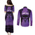 Personalised New Zealand Suffrage Day Couples Matching Puletasi and Long Sleeve Button Shirt Maori Tattoo Galaxy Vibe - Polynesian Pride
