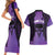 Personalised New Zealand Suffrage Day Couples Matching Short Sleeve Bodycon Dress and Hawaiian Shirt Maori Tattoo Galaxy Vibe - Polynesian Pride