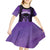 Personalised New Zealand Suffrage Day Kid Short Sleeve Dress Maori Tattoo Galaxy Vibe - Polynesian Pride