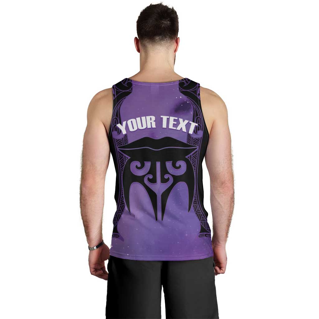 Personalised New Zealand Suffrage Day Men Tank Top Maori Tattoo Galaxy Vibe - Polynesian Pride