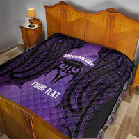 Personalised New Zealand Suffrage Day Quilt Maori Tattoo Galaxy Vibe - Polynesian Pride