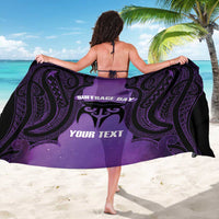 Personalised New Zealand Suffrage Day Sarong Maori Tattoo Galaxy Vibe - Polynesian Pride