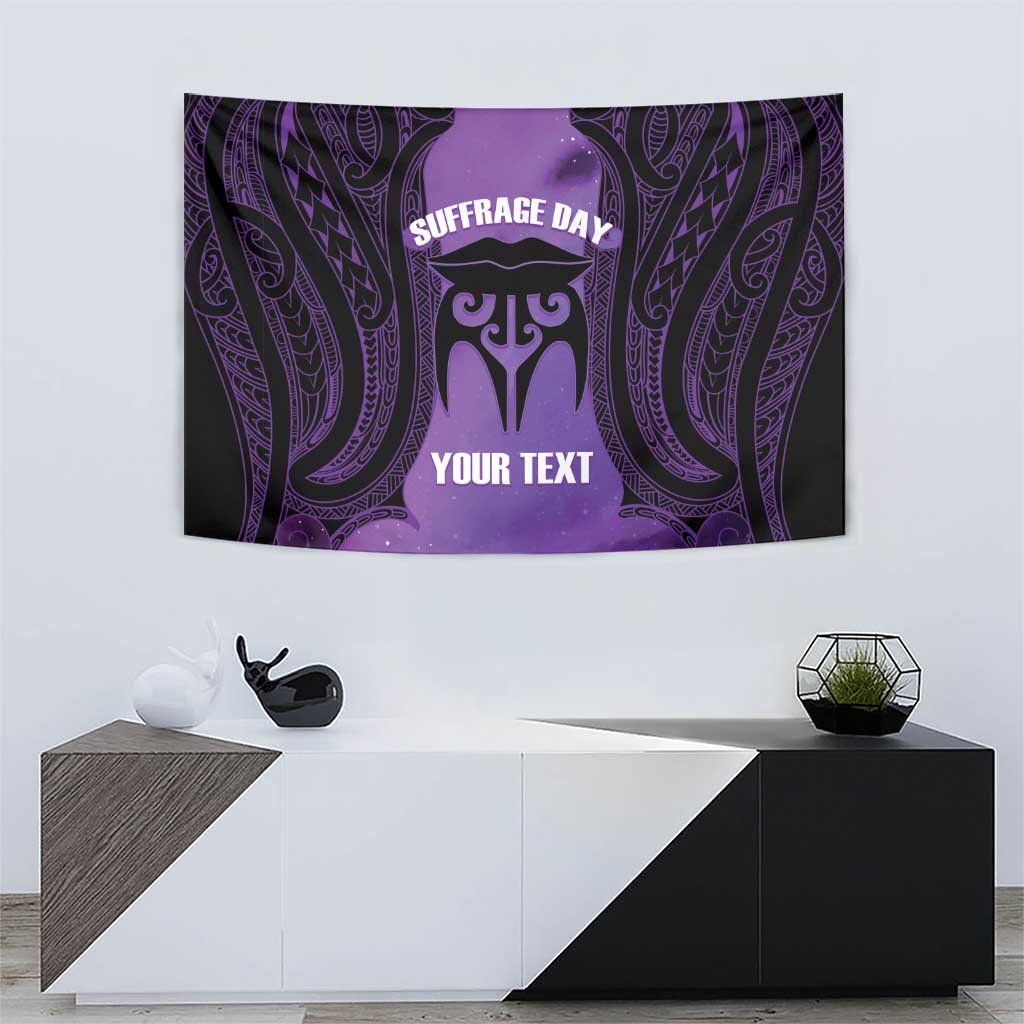 Personalised New Zealand Suffrage Day Tapestry Maori Tattoo Galaxy Vibe - Polynesian Pride