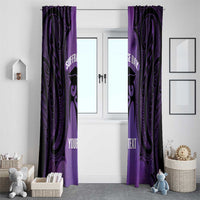 Personalised New Zealand Suffrage Day Window Curtain Maori Tattoo Galaxy Vibe - Polynesian Pride