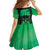Personalised Moko Kauae New Zealand Family Matching Summer Maxi Dress and Hawaiian Shirt Maori Chin Tattoo Green - Polynesian Pride