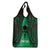 Personalised Moko Kauae New Zealand Grocery Bag Maori Chin Tattoo Green - Polynesian Pride