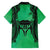 Personalised Moko Kauae New Zealand Hawaiian Shirt Maori Chin Tattoo Green - Polynesian Pride