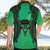Personalised Moko Kauae New Zealand Hawaiian Shirt Maori Chin Tattoo Green - Polynesian Pride