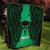 Personalised Moko Kauae New Zealand Quilt Maori Chin Tattoo Green - Polynesian Pride