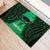 Personalised Moko Kauae New Zealand Rubber Doormat Maori Chin Tattoo Green - Polynesian Pride
