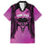 Personalised Moko Kauae New Zealand Hawaiian Shirt Maori Chin Tattoo Pink - Polynesian Pride