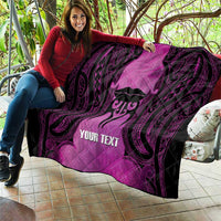 Personalised Moko Kauae New Zealand Quilt Maori Chin Tattoo Pink - Polynesian Pride