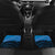 Personalised Moko Kauae New Zealand Car Mats Maori Chin Tattoo Blue - Polynesian Pride