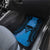 Personalised Moko Kauae New Zealand Car Mats Maori Chin Tattoo Blue - Polynesian Pride