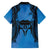 Personalised Moko Kauae New Zealand Hawaiian Shirt Maori Chin Tattoo Blue - Polynesian Pride